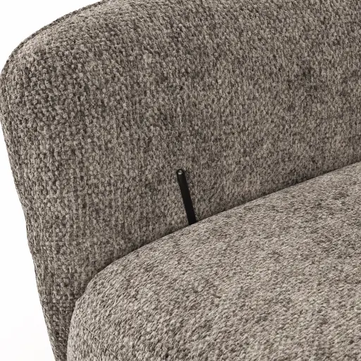 Sessel Noto Relax II - Rückenlehne verstellbar, Stoff, Graubraun