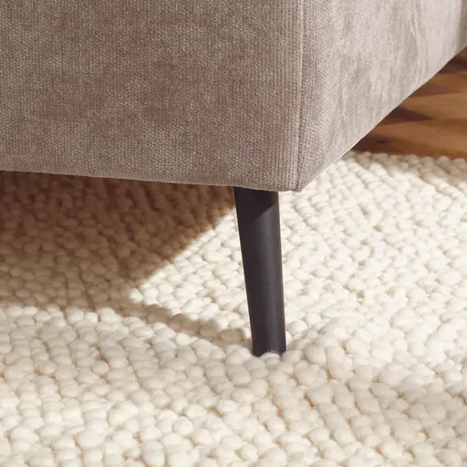 Bettgestell Coria - Liegefläche 180x200 cm, Stoff, Taupe