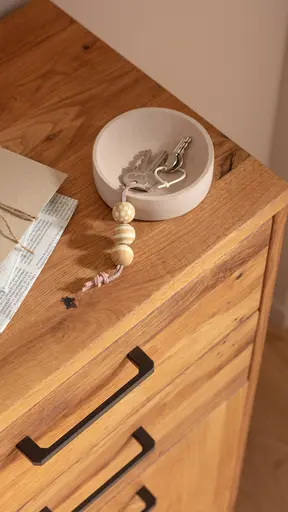 Kommode Savannah - Wildeiche massiv, natur geölt