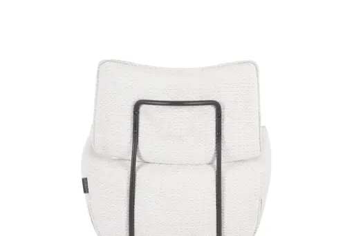 Armlehnstuhl MARGIT - drehbar, Stoff, Silberfarben