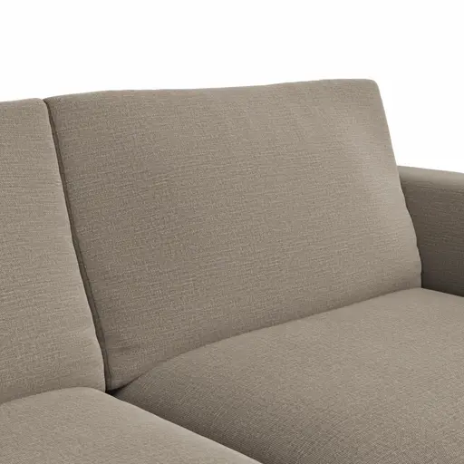 Sofa Stormy - 3-Sitzer, Stoff, Graubeige