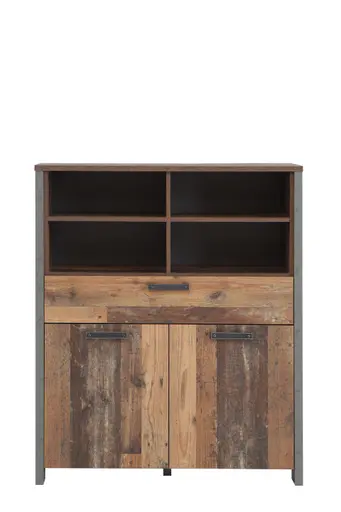 Highboard FEA - Old-Wood Vintage Dekor, Betonoptik