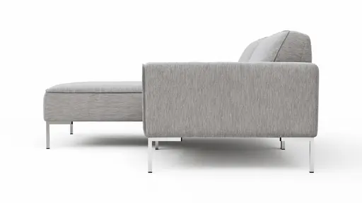 Ecksofa Morten - Longchair links, 1,5-Sitzer, Stoff, Natur