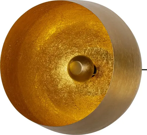 Bodenleuchte- DH ca. 50x50 cm, Stahl, Messing beschichtet, Gold