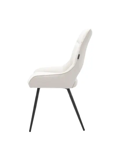 Stuhl MEAVE - Stoff, Creme