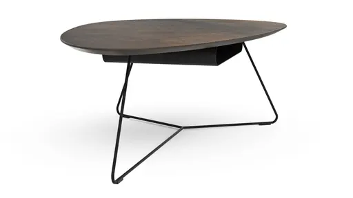 Couchtisch Fano - LBH ca. 121x75x38 cm, Ceramistone, Graubraun