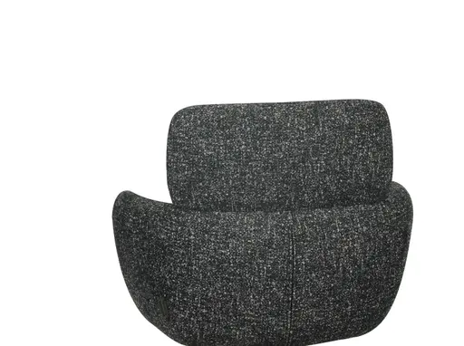 Armlehnstuhl MANJA - drehbar, Stoff, Graublau