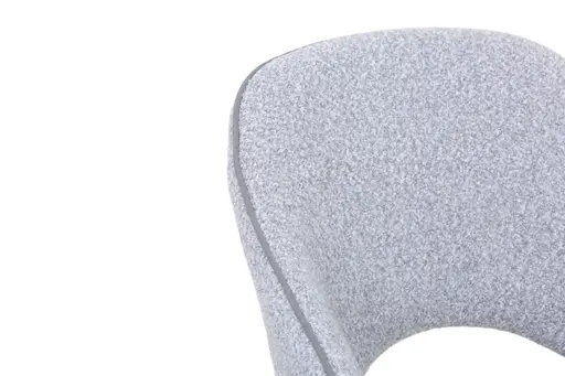 Stuhl MERIEM - drehbar, Stoff, Grau