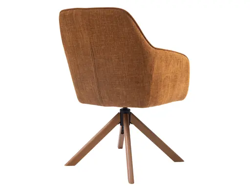 Armlehnstuhl - drehbar, Stoff, Rost