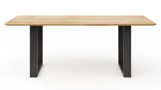 Esstisch Clifton - mit Einsätzen, LB ca. 200x100 cm, Wildeiche massiv, natur geölt