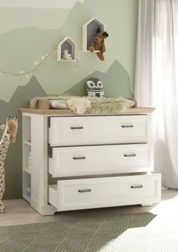 Wickelkommode - inkl. Auflage, Anderson Pine Nachbildung, Artisan Eiche Nachbildung