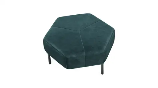 Hocker Franz - Stoff, Petrol