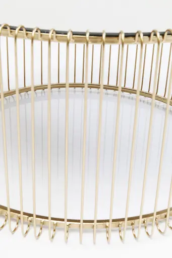 Couchtisch- 2-er Set, Messing, Pulverbeschichtet, Goldfarben, Glas