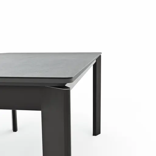 Esstisch Menosa - ausziehbar, LB ca. 160x90 cm, Keramik, Anthrazit