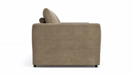 Sofa Stormy - 3-Sitzer, Stoff, Rauchbraun