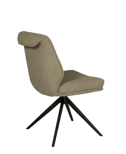 Stuhl MARLIES - drehbar, Stoff, Taupe