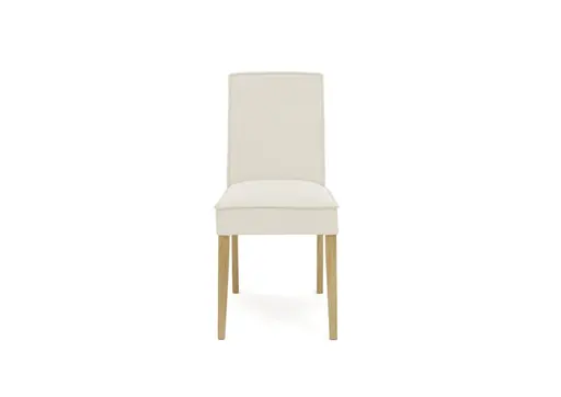 Stuhl  SITTING TOGETHER_L- Stoff, Creme, Eiche Natur