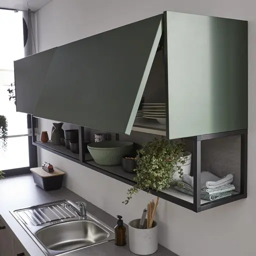 Winkelküche 52.210 GL 2 521,Beton Nebelgrau Nachbildung