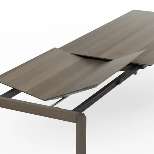 Esstisch Saratoga - ausziehbar, LB ca. 200x95 cm, Buche massiv, silbergrau geölt