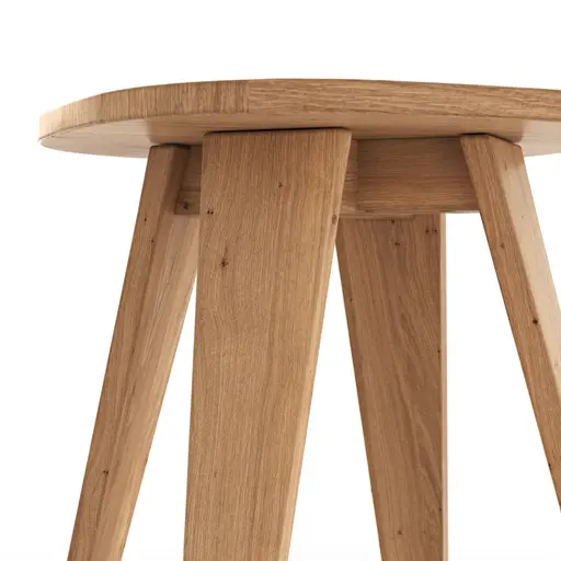 Hocker Signe - BHT ca. 40x50x40 cm, Asteiche massiv, Geölt