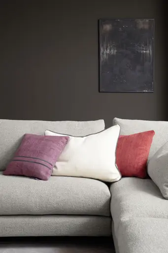 Ecksofa Cuneo - Longchair links, 2,5-Sitzer, Ecke rechts, Stoff, Hellgrau