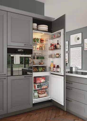 U-Küche 55.240 7 525, Achatgrau satin