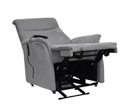 TV-Sessel MARCIO - Aufstehhilfe, Relaxfunktion, Stoff, Hellgrau