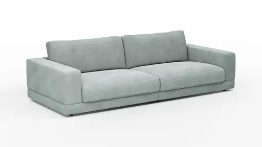 Sofa Juni - 3-Sitzer, Cord, Hellblau
