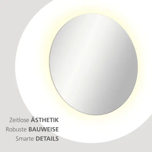 Garderobe - mit Beleuchtung, Riva Eiche Nachbildung, Basalt