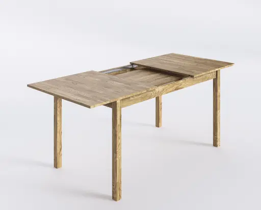Esstisch- LB ca. 160-200x80 cm, Ausziehbar, Eiche, Massiv, Geölt