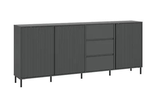 Sideboard - B ca. 212 cm, Anthrazit