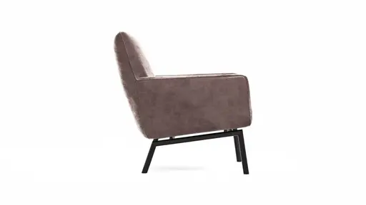 Sessel Matina - Größe L, Velour, Mauve