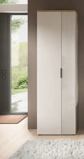 Garderobenschrank - B ca. 60 cm, Kaschmir, Evoke Eiche Nachbildung