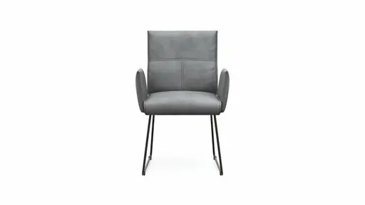 Armlehnstuhl Dinner - Stoff, Grau
