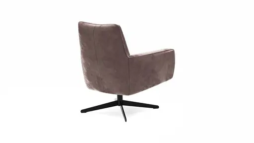 Drehsessel Matina - Größe L, Velour, Mauve