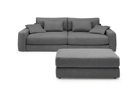 Big Sofa JOVIN - Stoff, Grau