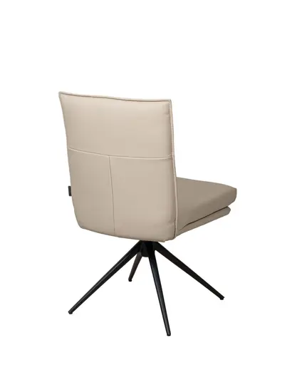 Stuhl MARCELLA - drehbar, Leder, Latte