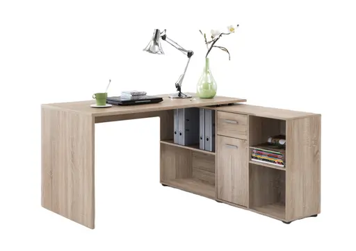 Schreibtisch- LB ca. 136x67 cm, Eiche