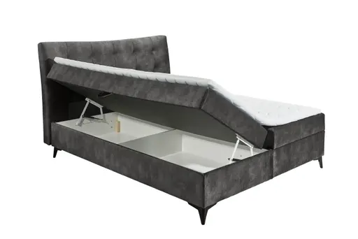 Boxbett- Liegefläche ca. 160x200 cm, Stoff, Espresso