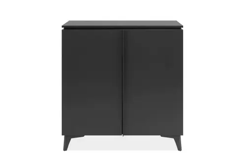 Kommode - B ca. 88 cm, Schiefer Nachbildung, Anthrazit 