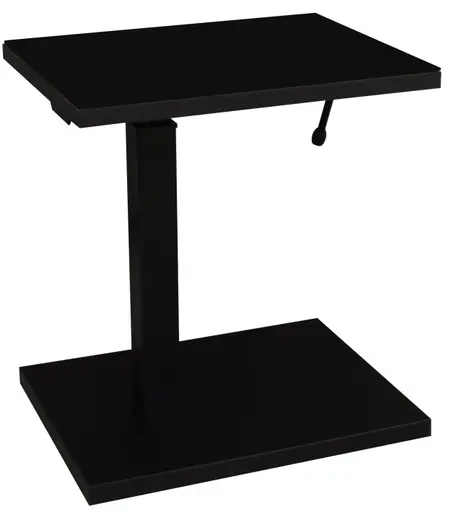 Beistelltisch - höhenverstellbar, LB ca. 45x35 cm, Schwarz