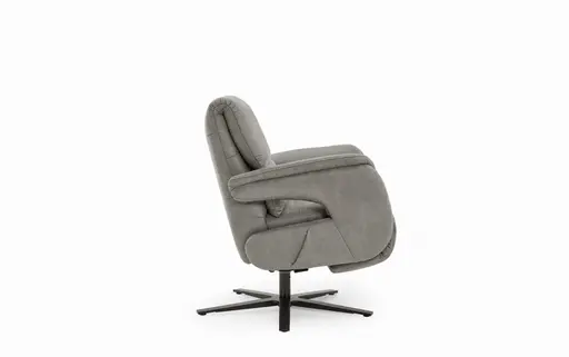 Drehsessel - Größe M, inkl. Relaxfunktion, Stoff, Grau