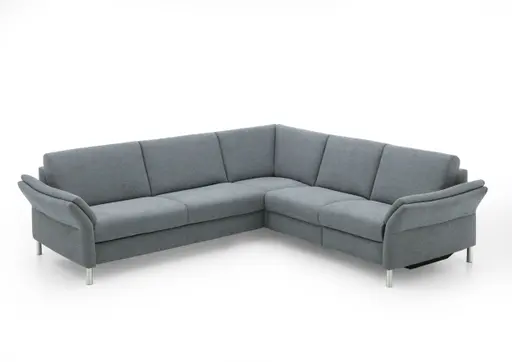  Ecksofa - 3-Sitzer mit Ecke rechts,Stoff, Hellblau