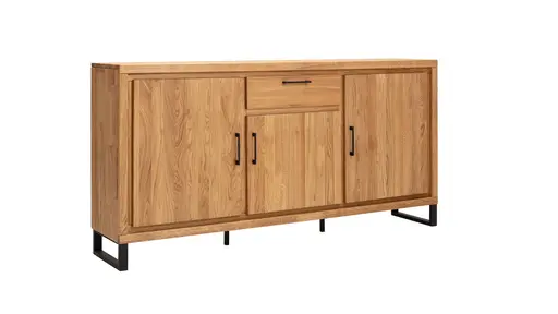 Sideboard Farmingdale light - Eiche massiv, natur geölt