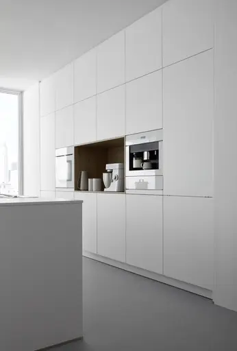 Inselküche 53.190 CO 13 519, Kristallweiß matt Antifingerprint