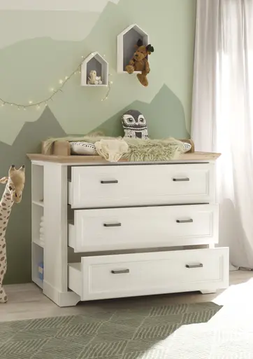 Wickelkommode - inkl. Auflage, Anderson Pine Nachbildung, Artisan Eiche Nachbildung