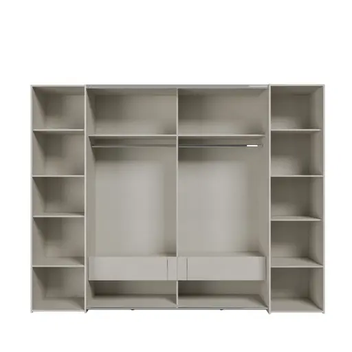  Schwebe-/Drehtürenschrank FAHDA- B ca. 270 cm, Sand