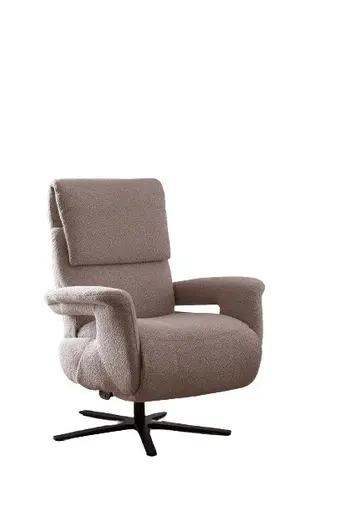 Relaxsessel Managa - Relaxfunktion (manuell), Stoff, Natur