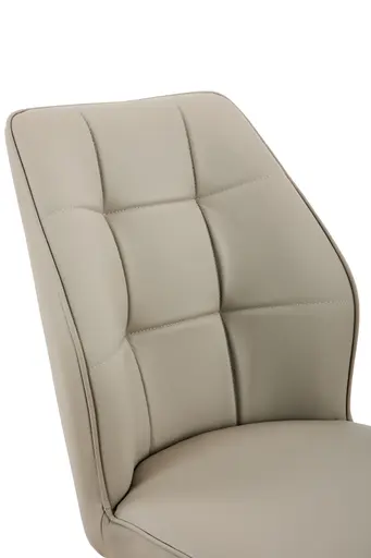 Stuhl - drehbar, Leder, Cappuccino