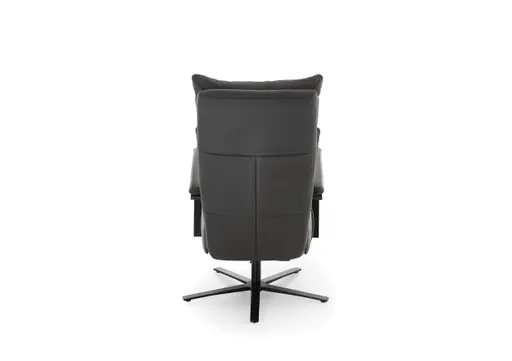 Sessel - Größe L, Relaxfunktion, Leder Anthrazit